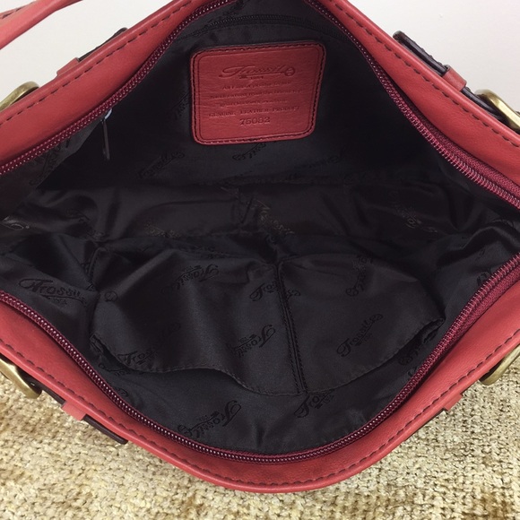 🗝 Fossil - Genuine Leather Handbag / Purse - Picture 5 of 8